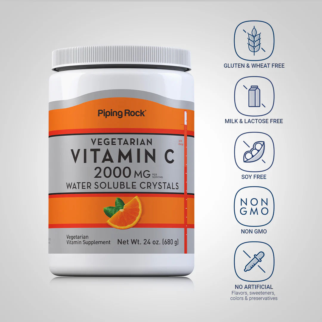 Vitamin C  Powder, 2000 mg (per serving), 24 oz (680 g) Bottle - Image 5